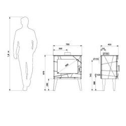 Usko Supra 7,3kW Holzofen
