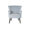 Poltrona DKD Home Decor Preto Metal Azul celeste (76 x 76 x 82 cm)