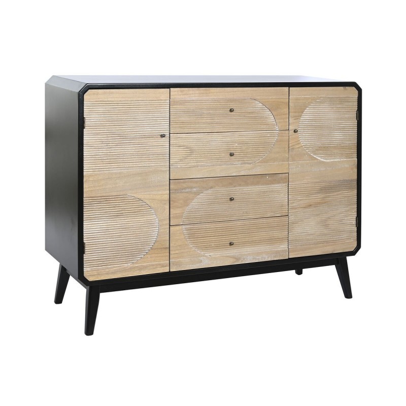 Aparador DKD Home Decor Preto Madeira 120 x 40 x 90 cm Aparador DKD Home Decor Preto Madeira 120 x 40 x 90 cm