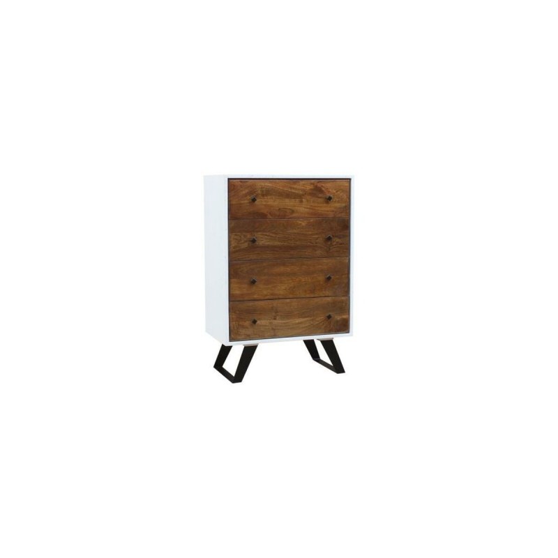 Cómoda DKD Home Decor Branco 70 x 40 x 105 cm Metal Madeira de mangueira Cómoda DKD Home Decor Branco 70 x 40 x 105 cm Metal Madeira de mangueira
