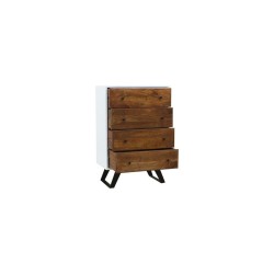 Cómoda DKD Home Decor Branco 70 x 40 x 105 cm Metal Madeira de mangueira