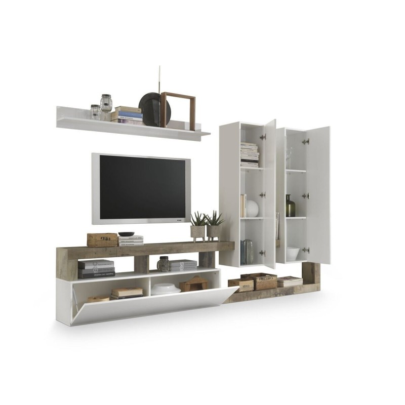 Móvel de TV DKD Home Decor Branco Metal Alumínio Madeira MDF 277 x 75 x 173 cm 277 x 35 x 173 cm Móvel de TV DKD Home Decor Branco Metal Alumínio Madeira MDF 277 x 75 x 173 cm 277 x 35 x 173 cm