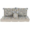 Poltrona de jardim DKD Home Decor Azul Bege 155 x 76 x 65 cm 150 x 76 x 20 cm