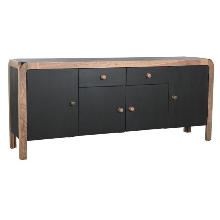 Aparador DKD Home Decor Preto Natural Madeira 177 x 38 x 75 cm