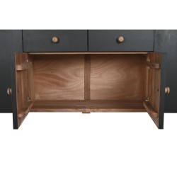 Aparador DKD Home Decor Preto Natural Madeira 177 x 38 x 75 cm
