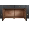 Aparador DKD Home Decor Preto Natural Madeira 177 x 38 x 75 cm