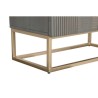 Armário DKD Home Decor 70 x 38 x 140 cm Dourado Madeira Cinzento escuro