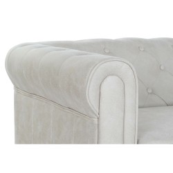 Sofá DKD Home Decor 151 x 82 x 70 cm Natural Madeira Castanho Creme Vintage