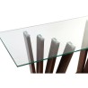 Hall de Entrada DKD Home Decor Castanho Transparente 145 x 45 x 75 cm