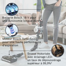 Aspirador Escova BOSCH BBS711W Branco Preto