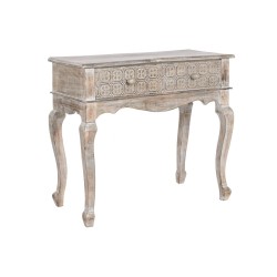 Aparador com 2 Gavetas DKD Home Decor Branco Castanho 91 x 42 x 81 cm