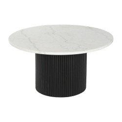 Mesa de Centro DKD Home Decor Mármore Madeira MDF 80 x 80 x 42 cm