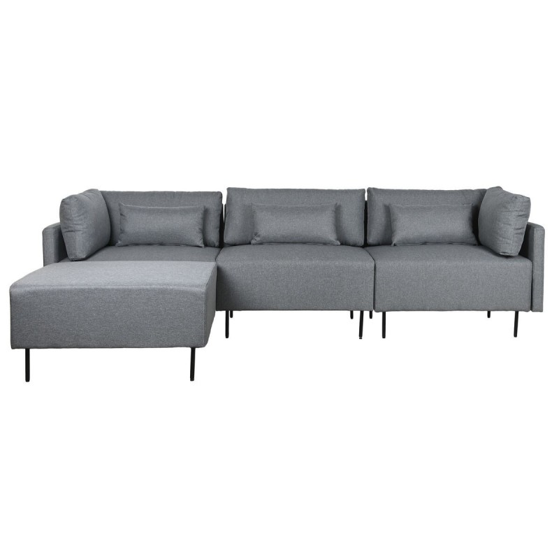 Divano Chaise Longue DKD Home Decor Grigio Metallo Moderno 276 x 152,5 x 84 cm Divano Chaise Longue DKD Home Decor Grigio Metallo Moderno 276 x 152,5 x 84 cm