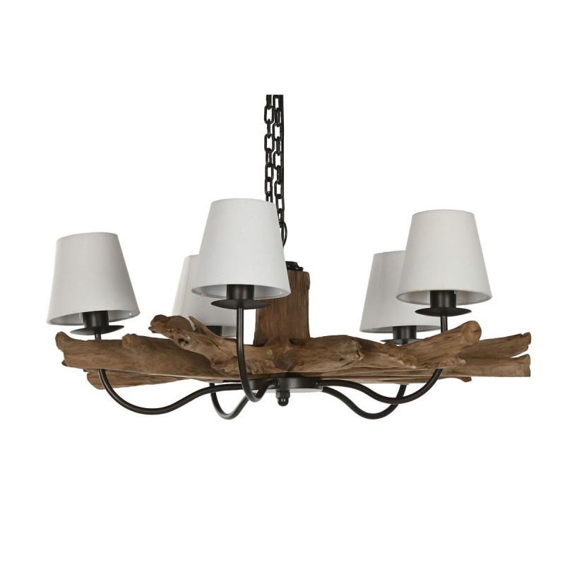 Candeeiro de teto Home ESPRIT Ferro Teca 90 x 90 x 35 cm Candeeiro de teto Home ESPRIT Ferro Teca 90 x 90 x 35 cm