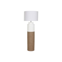 Luminária de chão Home ESPRIT Branco Castanho 220 V 50 X 50 X 139,5 cm