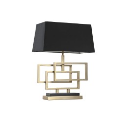 Lâmpada de mesa Home ESPRIT Preto Dourado 50 W 220 V