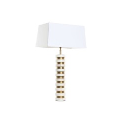 Lâmpada de mesa Home ESPRIT Branco Bege Dourado 50 W 220 V