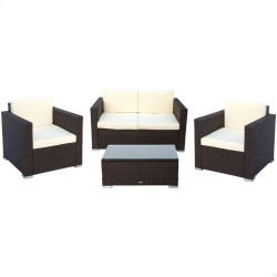 Móveis de jardim Aktive Preto Creme