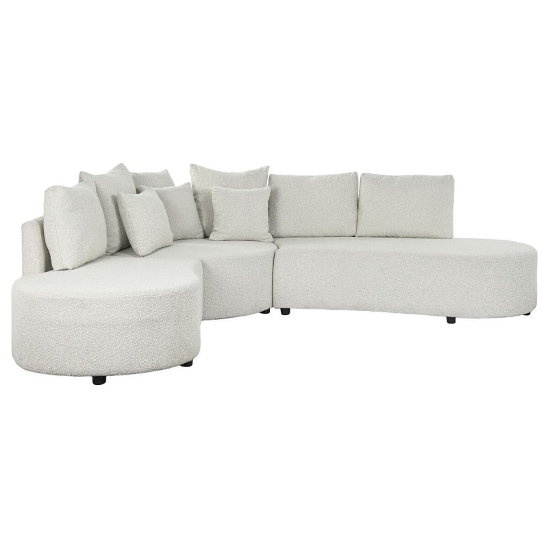 Sofá DKD Home Decor Branco Madeira Moderno 250 x 241 x 66 cm Sofá DKD Home Decor Branco Madeira Moderno 250 x 241 x 66 cm
