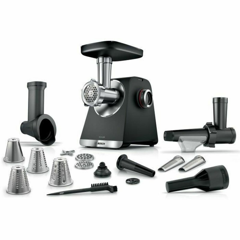 Picadora BOSCH Serie 6 MFWS660B Preto Metal Aço inoxidável Plástico 500 W Picadora BOSCH Serie 6 MFWS660B Preto Metal Aço inoxidável Plástico 500 W