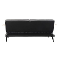 Sofá-cama DKD Home Decor Castanho Cinzento Metal Urbana 203 x 87 x 81 cm
