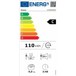 Máquina de secar Hisense DH3S902BW3 9 kg