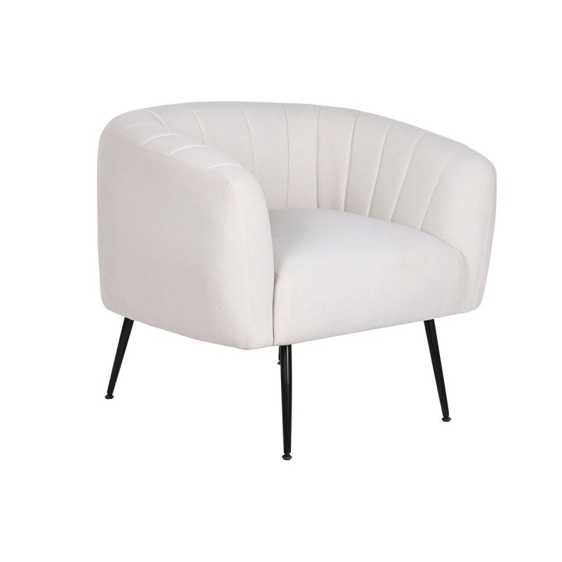 Poltrona DKD Home Decor Preto Bege Dourado Espuma Madeira Metal 81 x 75 x 73 cm Poltrona DKD Home Decor Preto Bege Dourado Espuma Madeira Metal 81 x 75 x 73 cm