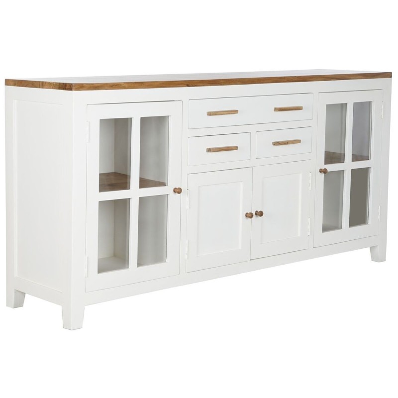 Aparador DKD Home Decor Branco Castanho 180 x 45 x 90 cm Aparador DKD Home Decor Branco Castanho 180 x 45 x 90 cm