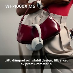 Auriculares Bluetooth Sony WH1000XM6S.CE7 Preto Cinzento