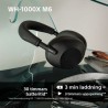 Auriculares Bluetooth Sony WH1000XM6S.CE7 Preto Cinzento
