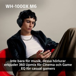 Auriculares Bluetooth Sony WH1000XM6S.CE7 Preto Cinzento