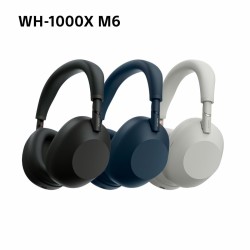 Auriculares Bluetooth Sony WH1000XM6S.CE7 Preto Cinzento