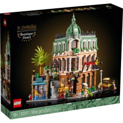 Jogo de Construção Lego Icons 10297 Boutique Hotel Preto 3066 Peças