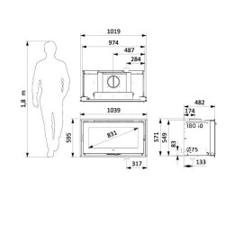 Neo 100E Supra 9 kW Holzeinlage