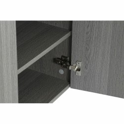 Sideboard DKD Home Decor   Grey Aluminium Crystal Oak Tempered Glass 165 x 39 x 76 cm
