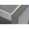 Sideboard DKD Home Decor   Grey Aluminium Crystal Oak Tempered Glass 165 x 39 x 76 cm