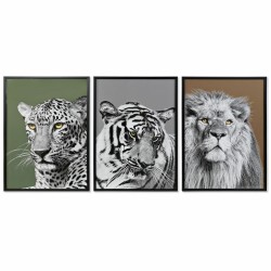 Cuadro DKD Home Decor Cristal Poliestireno 67 x 3 x 93 cm (3 Piezas)
