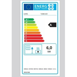 Inserto per legna Turbo 634 Supra 6 kW