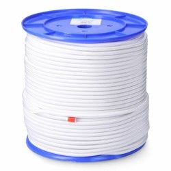 Schnur EDM 87922 Weiß Polyester Latex 10 mm x 100 m Elastisch