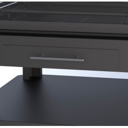 Huelva 4-Glass Wood-Burning Central Fireplace Bronpi 16 kW