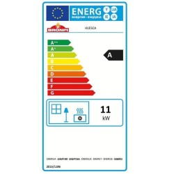Chimenea de leña Huesca 3 vidrios Bronpi 10 kW