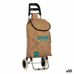Panier à Courses Kinvara Organic Bleu Marron 3,3 L 36 x 95 x 35 cm (10 Unités)