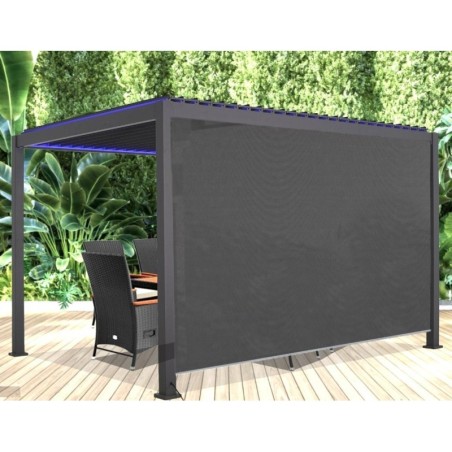 ELEC Bioclimatic Pergola Seitenmarkis Vorhang Habrita 4 m