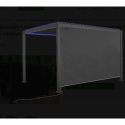 Cortina lateral de pérgola bioclimática ELEC Habrita 4 m