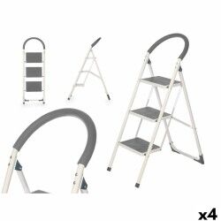 Scala Pieghevole a 3 Scalini Kipit KX1403 KX1403 Grigio Acciaio 38 x 117 x 5 cm 35 x 117 x 5 cm (4 Unità)