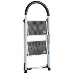 Scala pieghevole Kipit GH1402 GH1402 Bianco Nero Grigio Metallo 38 x 50 x 84 cm (6 Unità)
