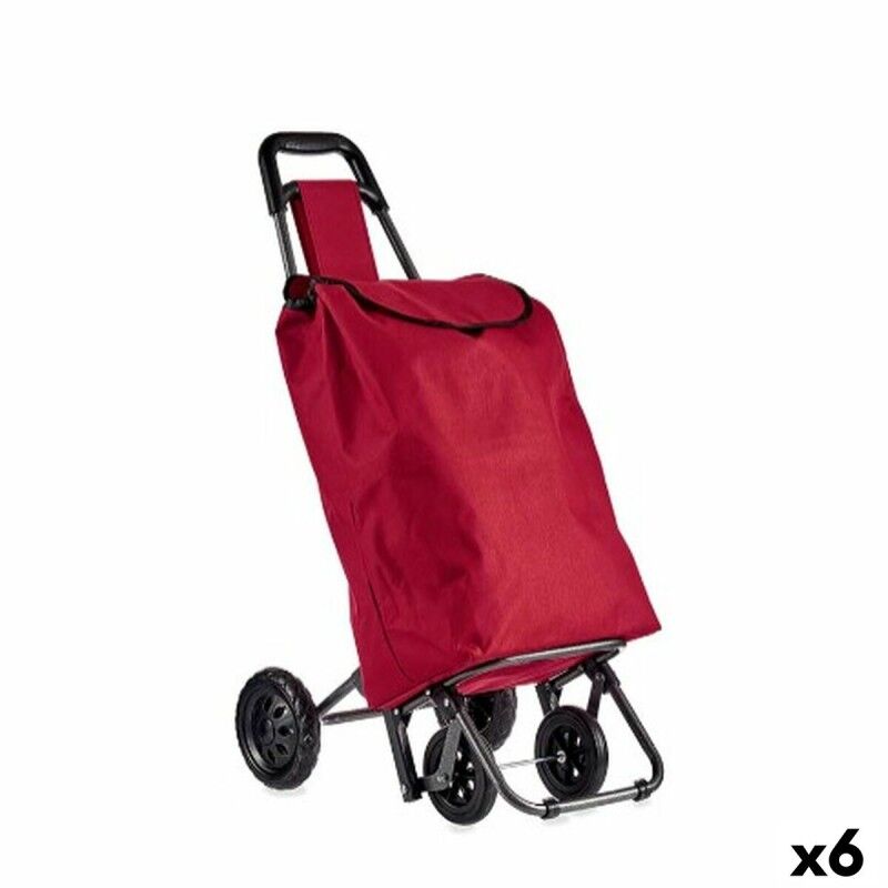 Carro de Compra Kinvara WR3069-2 WR3069-2 Negro Rojo 22 x 98 x 38 cm (6 Unidades)