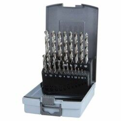 Set de brocas RUKO Metal carburo Estuche DIN 338 Helicoidal (23 Unidades)