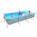 Piscine Rectangulaire Avec Structure GRISE 394x207x80 PoolMarina