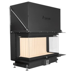 Crystal 110 Max Wood-Burning Fireplace A.Caminetti 3 Glass Sides